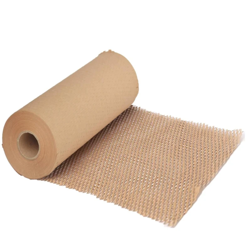 10M~2M Honeycomb Cushioning Wrap Roll for Moving Shipping Packaging Gifts Recyclable Honeycomb Paper Supplies Bubble Paper Wrapp