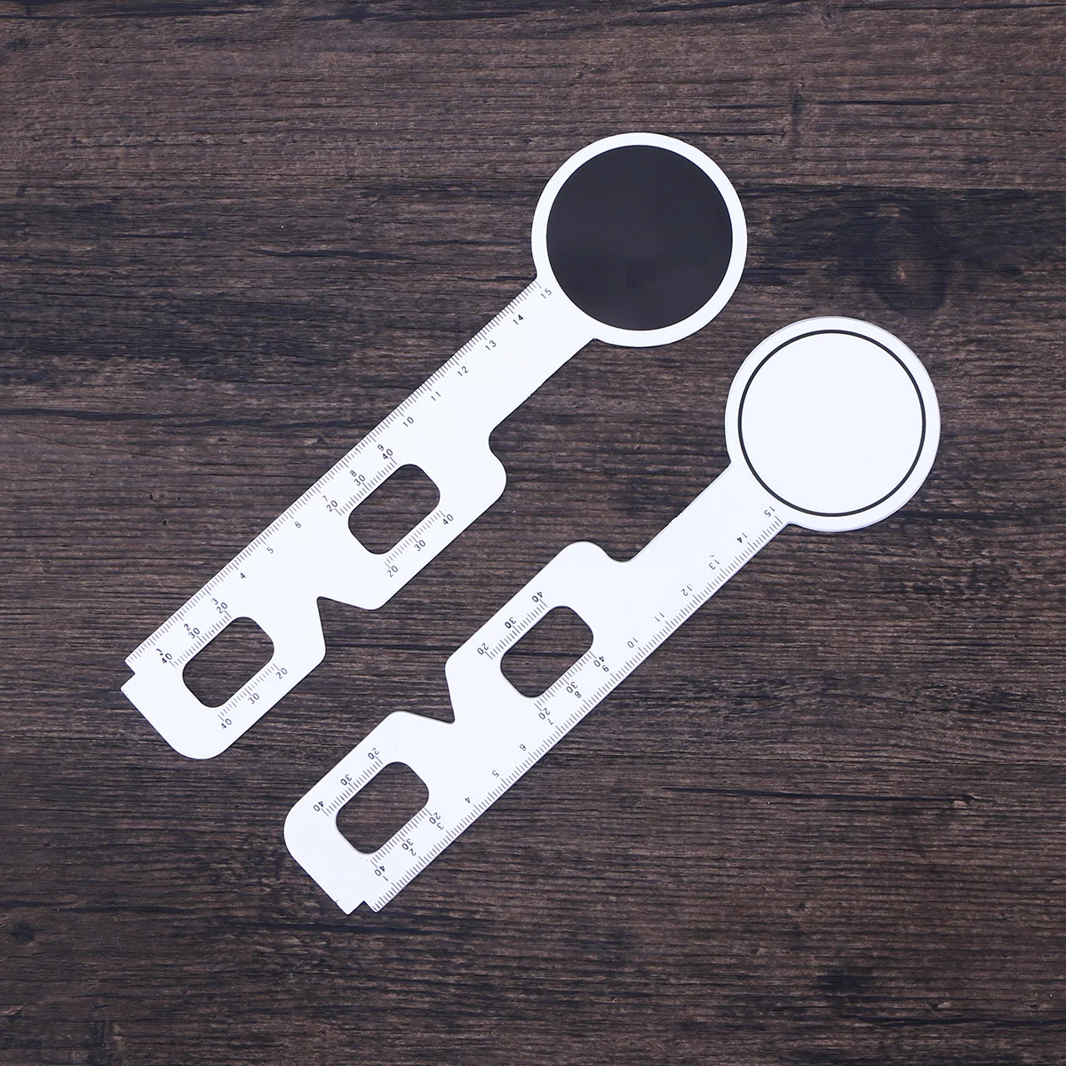 

5Pcs Pupil Distance Ruler Set White Plastic High Quality Ophthalmic Tool for Eye Measurement Medical Supplies Pd Ruler