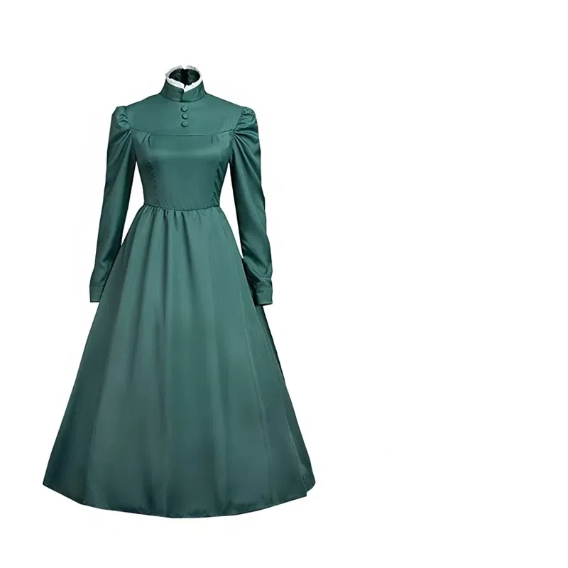 Sophie Maid Cosplay piel para mujer, Anime HowS1 Moving Castle, Hatter, Long Py Play, traje de Halloween, verde y azul