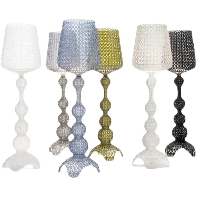 Living room floor lamp hollow ins bedroom modern wine glass Internet celebrity floor lamp
