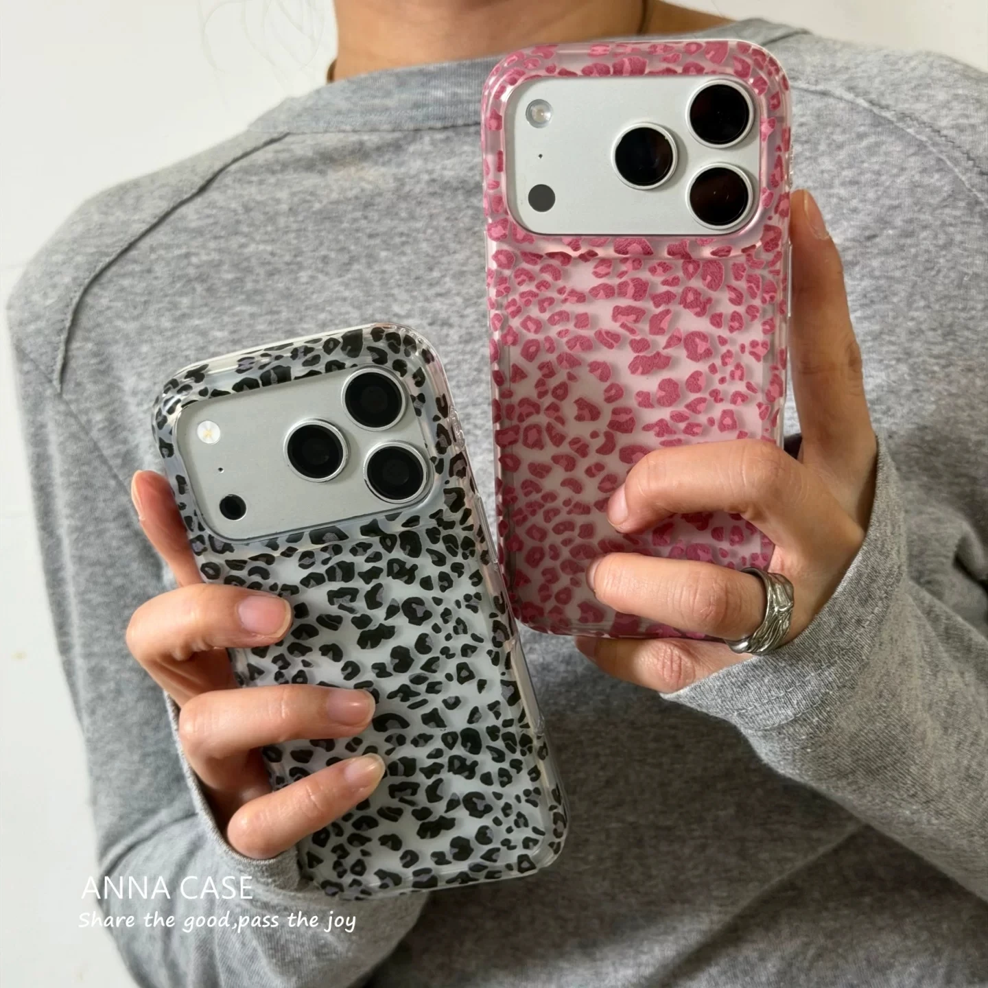 Coque de téléphone givrée à imprimé léopard noir et rose coréen pour iPhone 18 17 16 15 14 13 12 11 Pro MAX MINI XR XS Plus 17air 16e