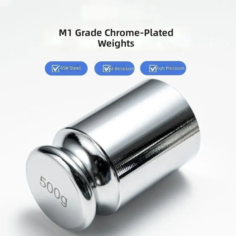 for M1 Grade One-piece Weight Steel Chrome-plated Standard Weight 1g 100g 500g Calibration Balance Electronic Scale
