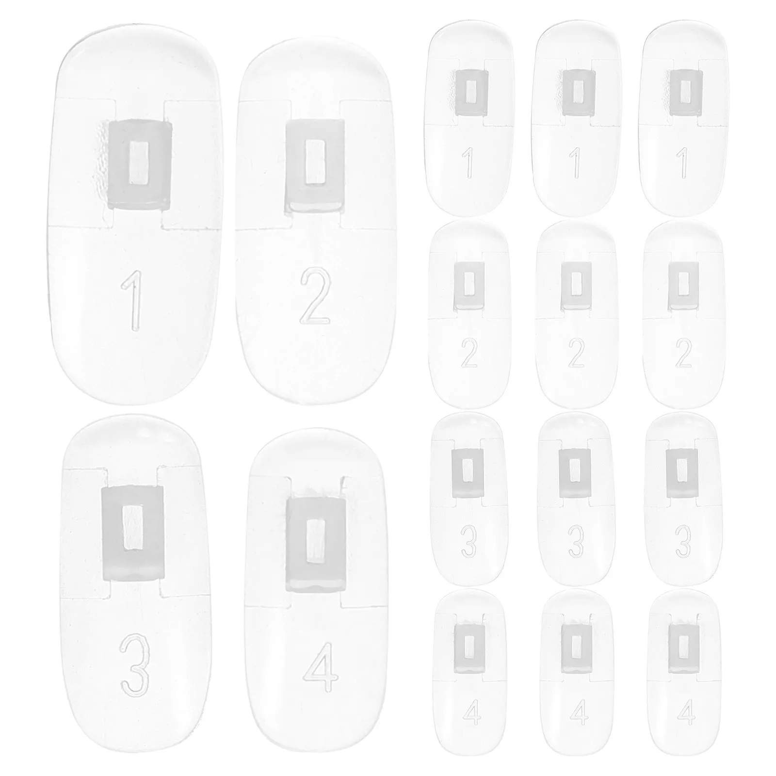 

100Pcs Practice Nail Tips Smooth Surface Strong Display Nails Improve Art Skills Accessories Practice Nail Tips