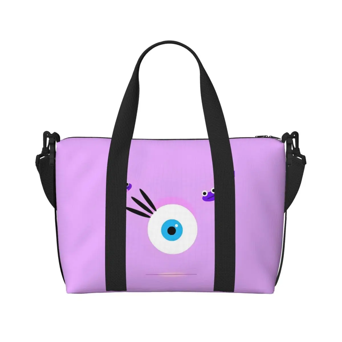 

Custom M-Monsters Anime University Beach Tote Bag Women Extra Large Gym Carry On Travel Shopping Bags