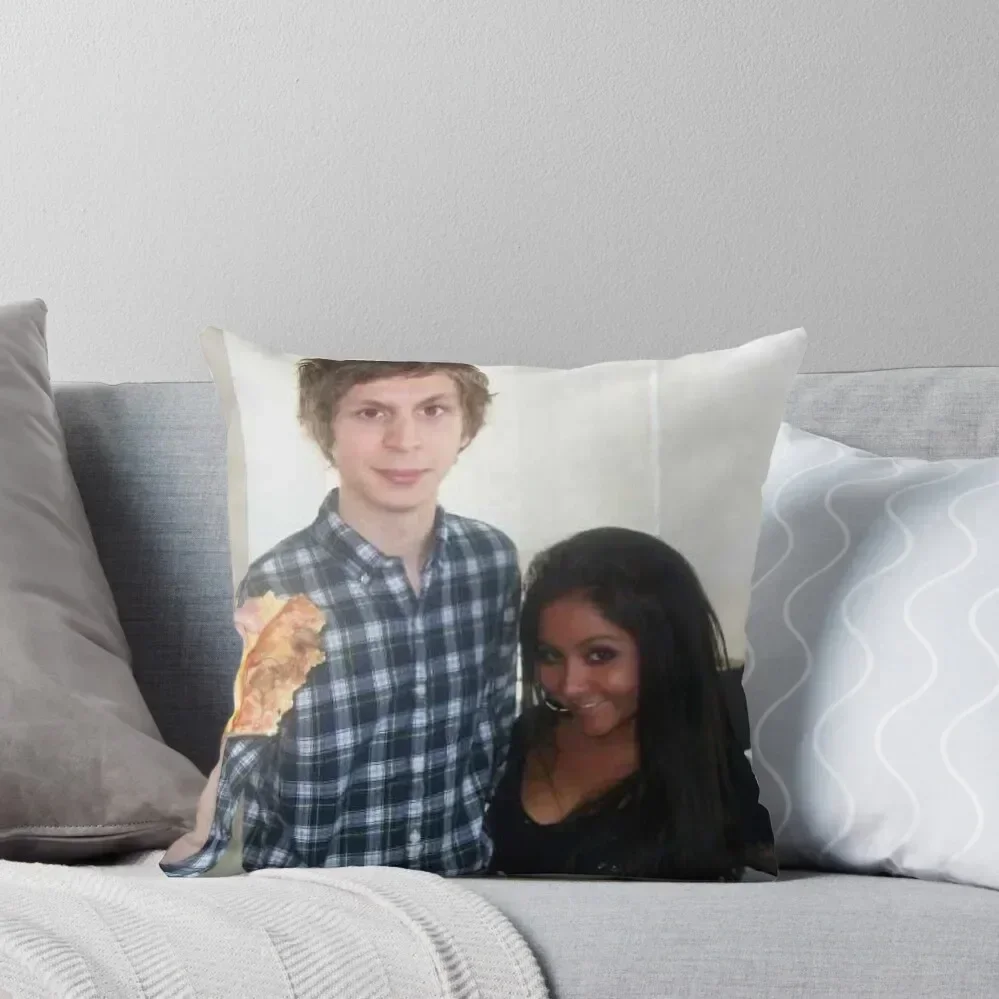 Michael Cera and Snookie Throw Pillow Pillow Cases Decorative Pillow Case