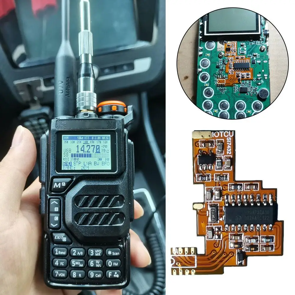 For Quansheng K5/K6 To Install SI4732 Soft Board FPC To Antenna Shortwave Receiver HF Walkie Accessories Dual Modify Talkie I2J3