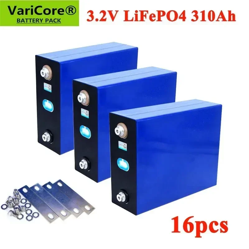 16pcs 3.2v 310Ah 280Ah 200Ah 105Ah 100ah Lifepo4 Rechargeable Battery Lithium Iron Phosphate Solar Cell 4S 12V 24V 36v Tax Free