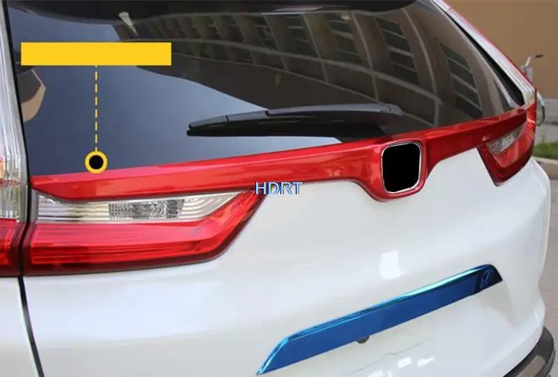 سيارة التصميم الخلفي حتى الجذع الخلفي صب غطاء الذيل بوابة الزخارف شرائط الإطار لهوندا CRV CR-V 2017-2021 اكسسوارات الديكور