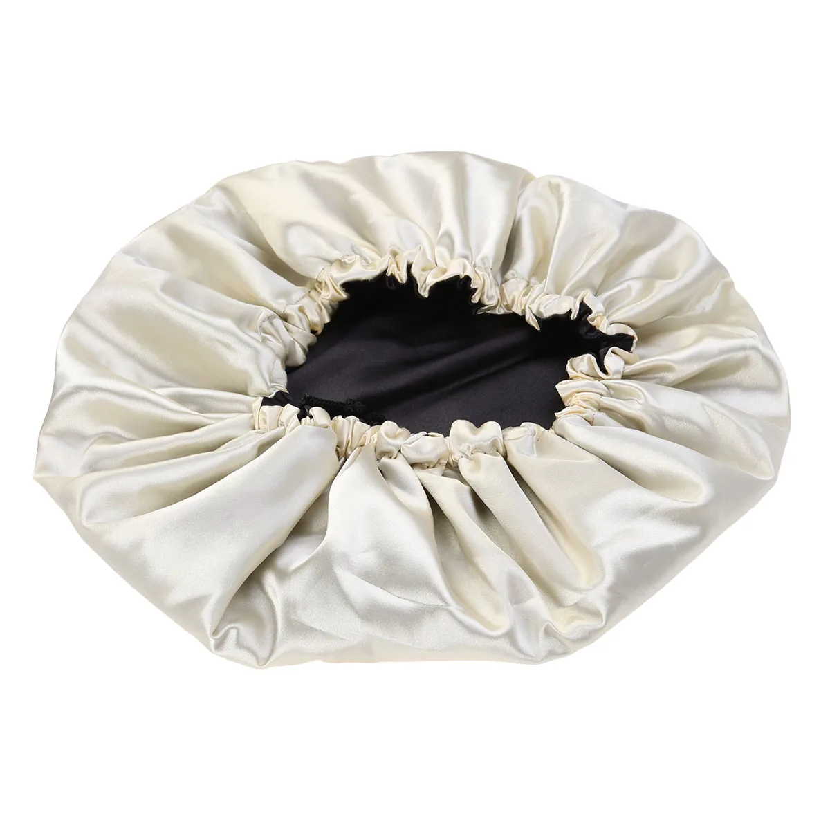 

Silk Sleeping Caps for Women Hair Double Layer Wrap Bonnet Yellow Woman