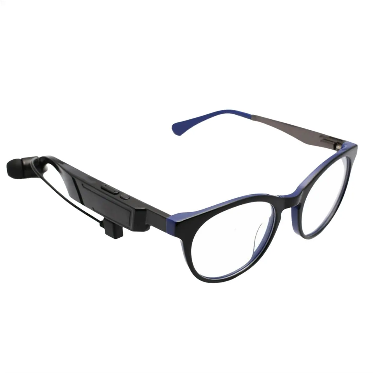 [HUND Store]~Bluetooth Smart Glasses UV400 Wireless Audio Stereo Sunglasses Headsets Music Eyeglasses Unisex Blue