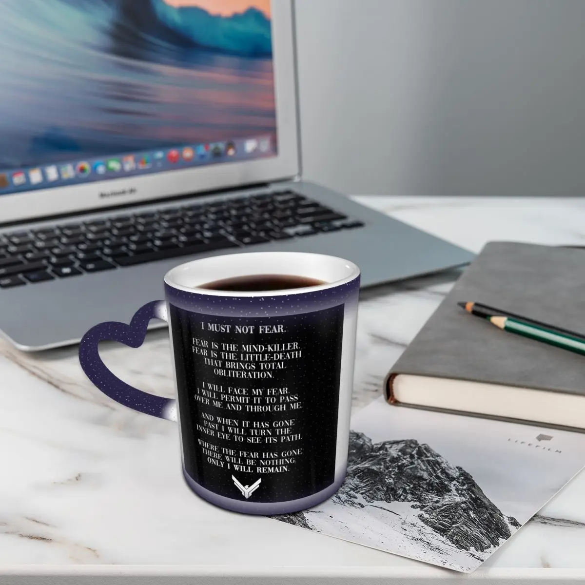 Litany ضد الخوف الكثبان الرملية 2020 إقتباس القدح مضحك أكواب القهوة السيراميك أكواب الشاي كوب حليب درينكوير هدية للأصدقاء #6