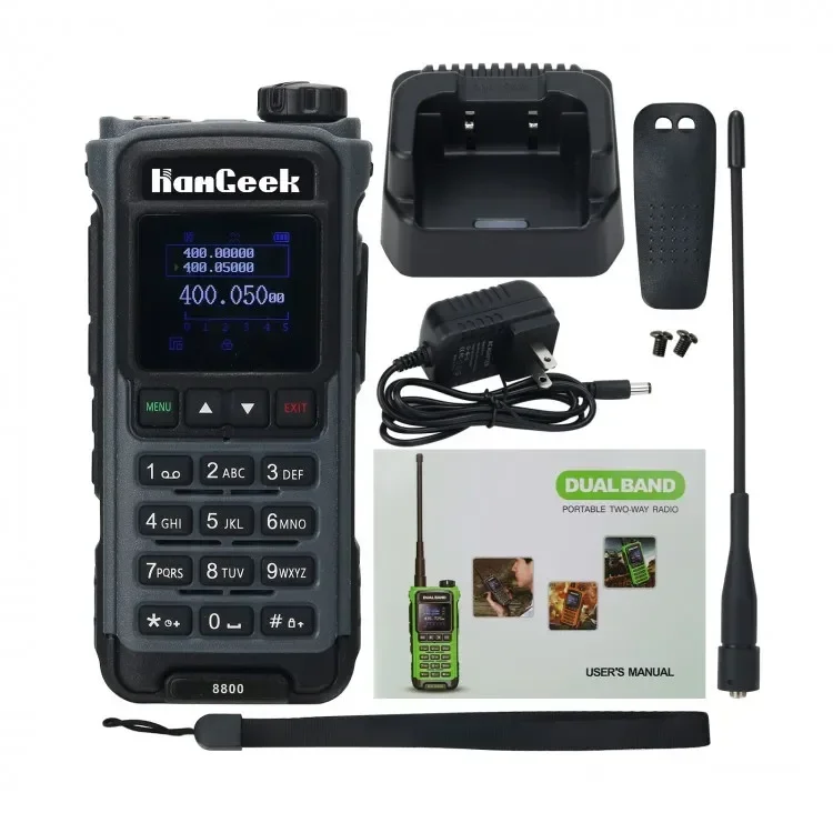 

2026 HG-8800 5W 15KM VHF UHF Radio Walkie Talkie Handheld Transceiver Ensuring Smooth Communication Black