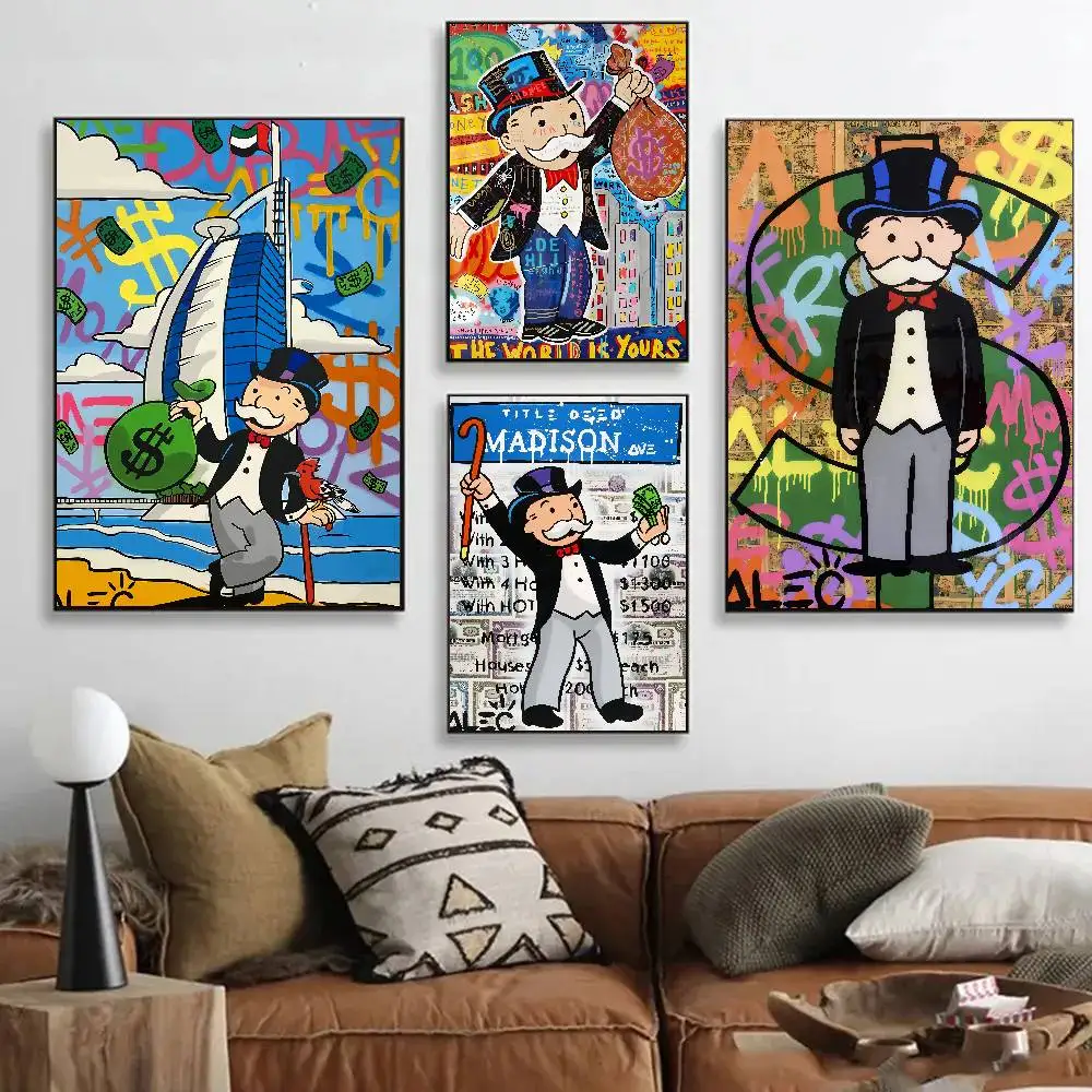 شارع الفن أليك احتكار ملصق معرض يطبع ذاتية اللصق ديكور المنزل الديكور صور مطبوعة للحوائط المعيشة