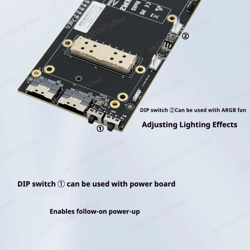 Single Channel X16 Adapter Substrate, with 8654 Interface, Supports External Graphics Card Connection