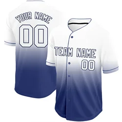 Professional Custom Baseball Jersey Printed Stitched Team Logo Name Number Softball Uniform Button Down For Men/Women/Youth