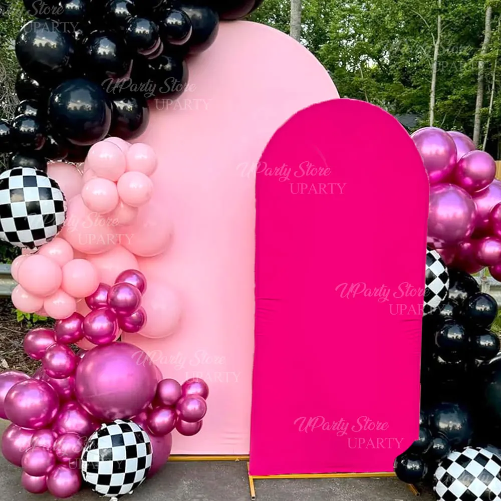 

2/3 шт. фон для свадебной арки, 6/6,6/7,2 фута, белый свет, ярко-розовый чехол для арки Chiara, чехлы для дня рождения, детского душа, вечеринки, деко