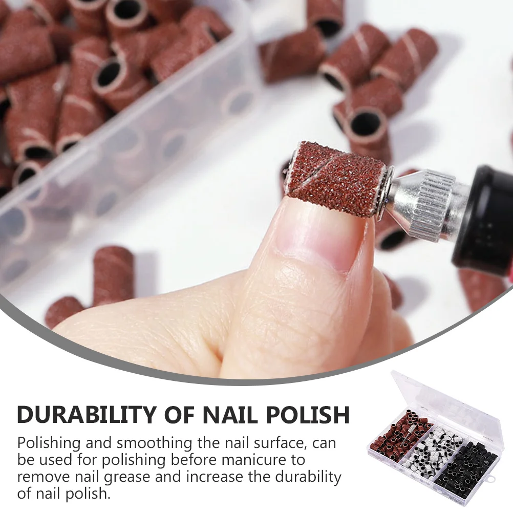 

1 Box Nail Manicure Sanding Band Assorted Colors Practical Nail Polishing Nails Grinding Tool Manicure File Head