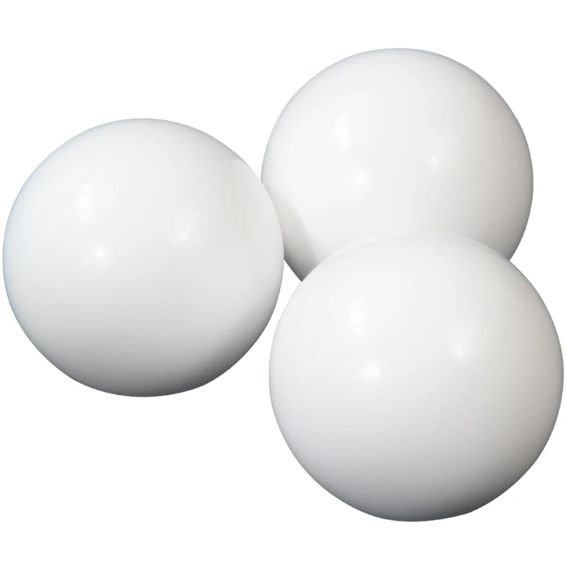 

White PTFE Ball 3-70mm Corrosion-Resistant Sealed Plastic Diaphragm Pump F4 Ball