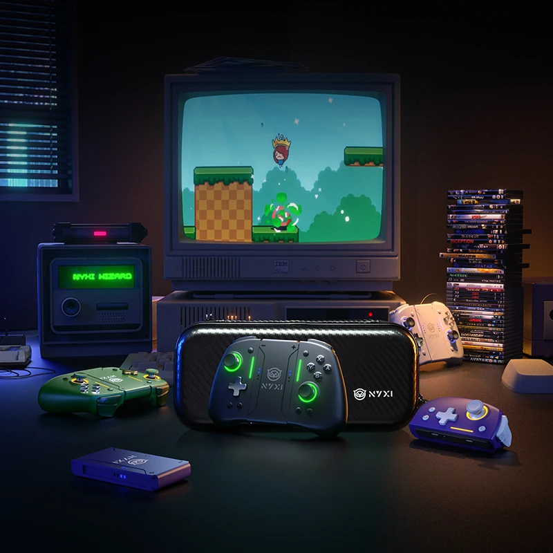 وحدة تحكم ألعاب NYXI Hyperion Pro، عصا تحكم لاسلكية في القاعة، لوحة ألعاب بلوتوث Joycon لوحدة تحكم Nintendo Switch2