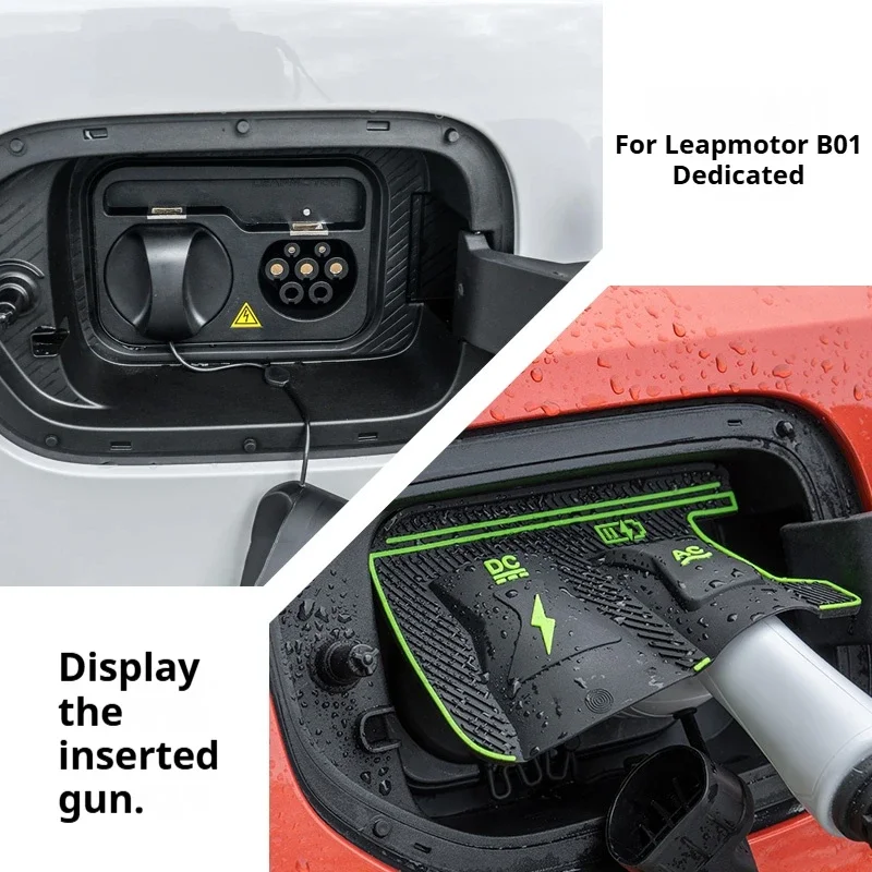 

For Leapmotor B01 B10 C01 C10 C11 C16 24-26 Dedicated New Energy Car Charging Port Waterproof Protector Cover Gun Rain Cover