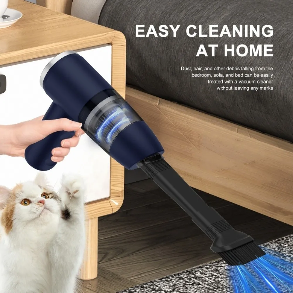 Portable Car Vacuum Cleaner Wet And Dry Handheld Wireless Vacuum Cleaner Strong Suction Powerful Motor Handheld Dust Remover