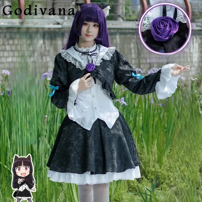 

Women Party Halloween Costume Set Anime Ore No Imouto Ga Konnani Kawaii Skirt Suit Lady Ga Nai Gokou Ruri Cosplay Lolita Outfits