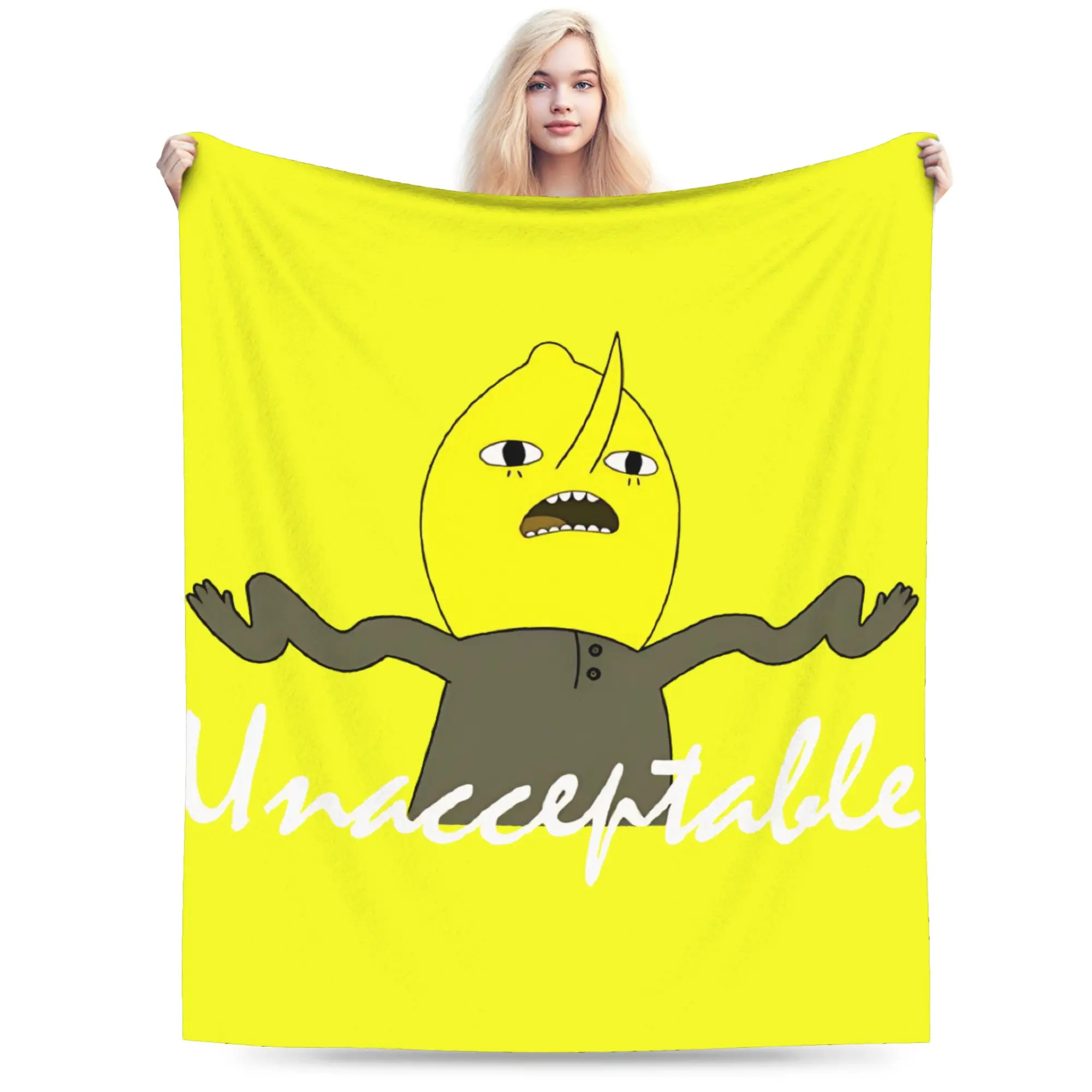 New Lemongrab  Blanket Super Soft Flannel  Relax Throw Blanket Machine Washable