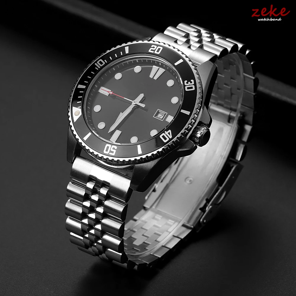 Straight End Stainless Steel Bracelet Belt for Jubilee for Seiko SKX007/009 Metal Watch Band 18mm 19mm 20mm 21mm 22mm 24mm Strap