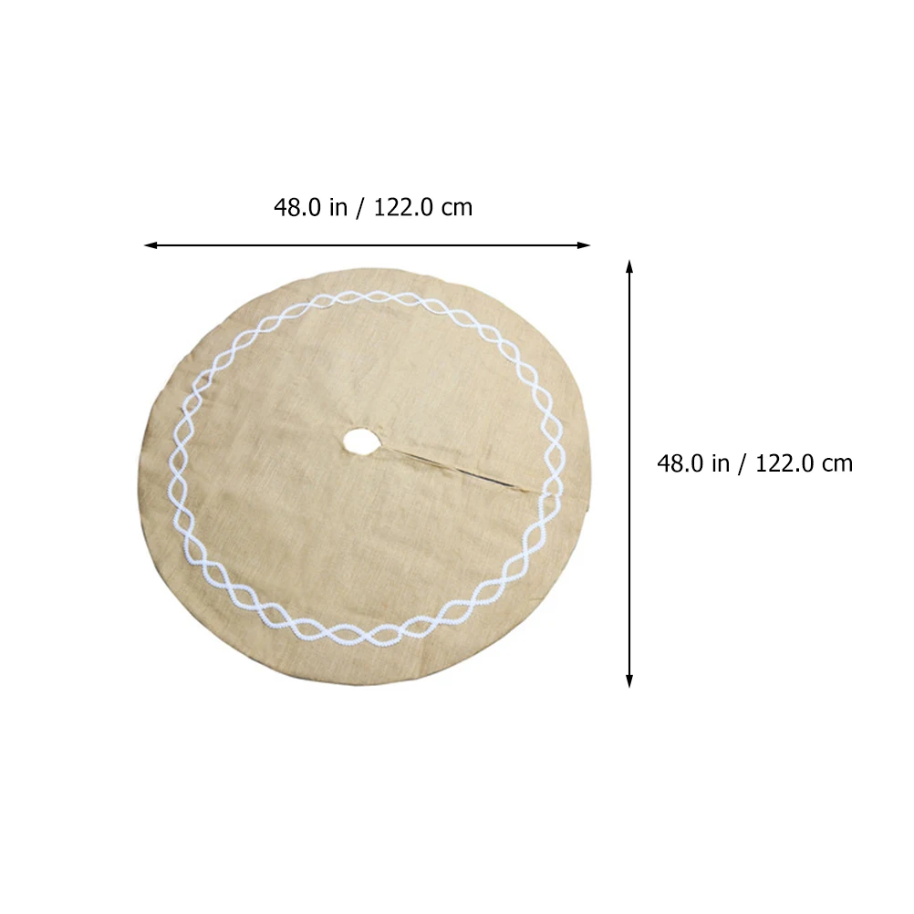 

Christmas Linen Xmas Mat Decorative Christmas Tree Decor Festival Party nament Holiday Home Decorations Tree Skirt