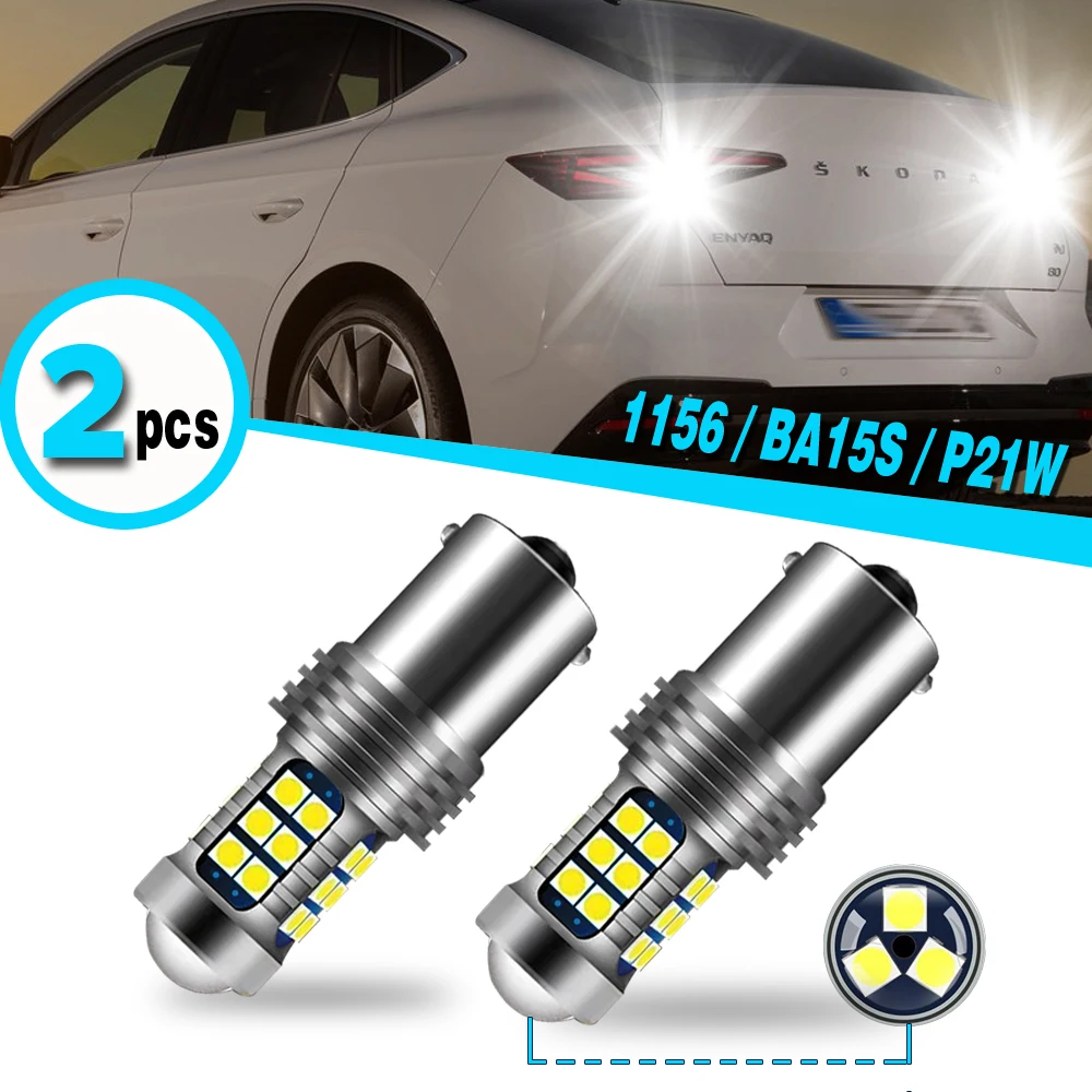 

2 шт. светодиодные лампы заднего хода P21W 1156 7506 BA15S для Seat Ibiza 6K Mk2, 6L Mk3, Leon Mk1 1P 1M, Arona, Altea 5P, Alhambra