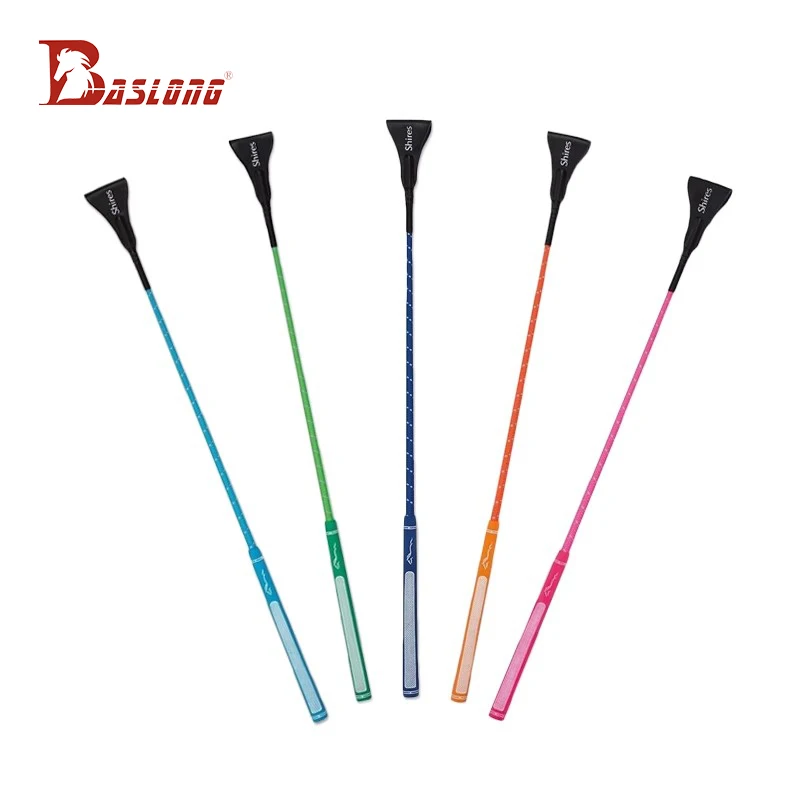 Baslong Látigo colorido deportivo ecuestre para adultos y niños, látigo de obstáculos, látigo ecuestre, látigo de equitación, látigo de caballero, equipo de caballero, equipo de caballos