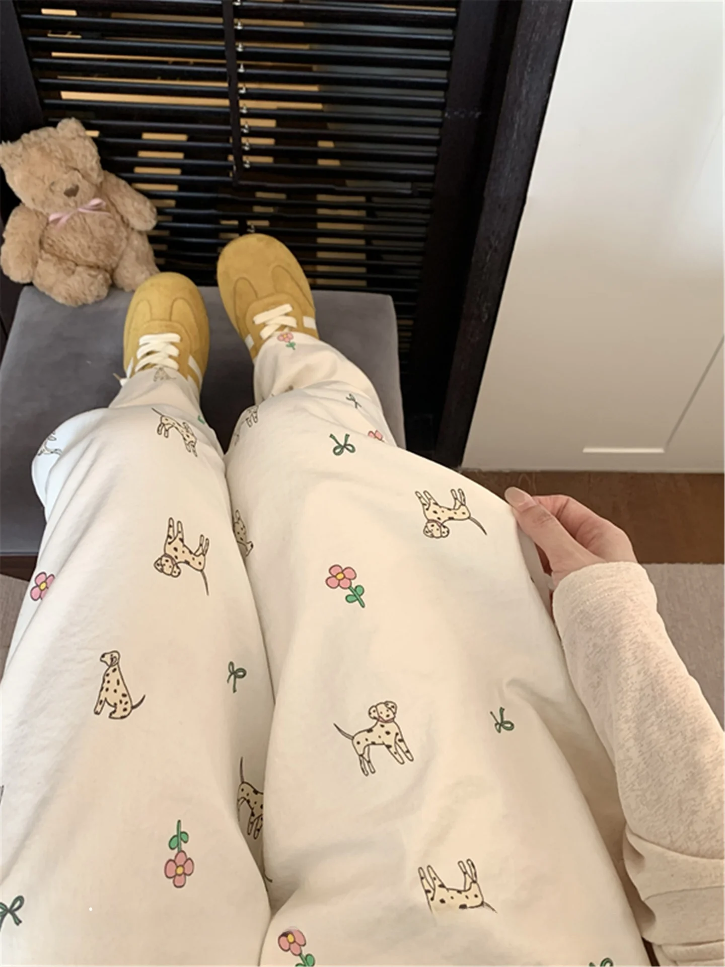 

Американские рабочие брюки-парашюты для женщин, весенне-летние, тонкие, с цветочным принтом, повседневные свободные леггинсы, быстросохнущие спортивные брюки