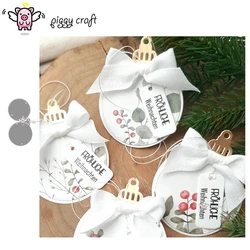 Piggy Craft metal cutting dies cut die mold Christmas ball decoration Scrapbook paper craft knife mold blade punch stencils dies