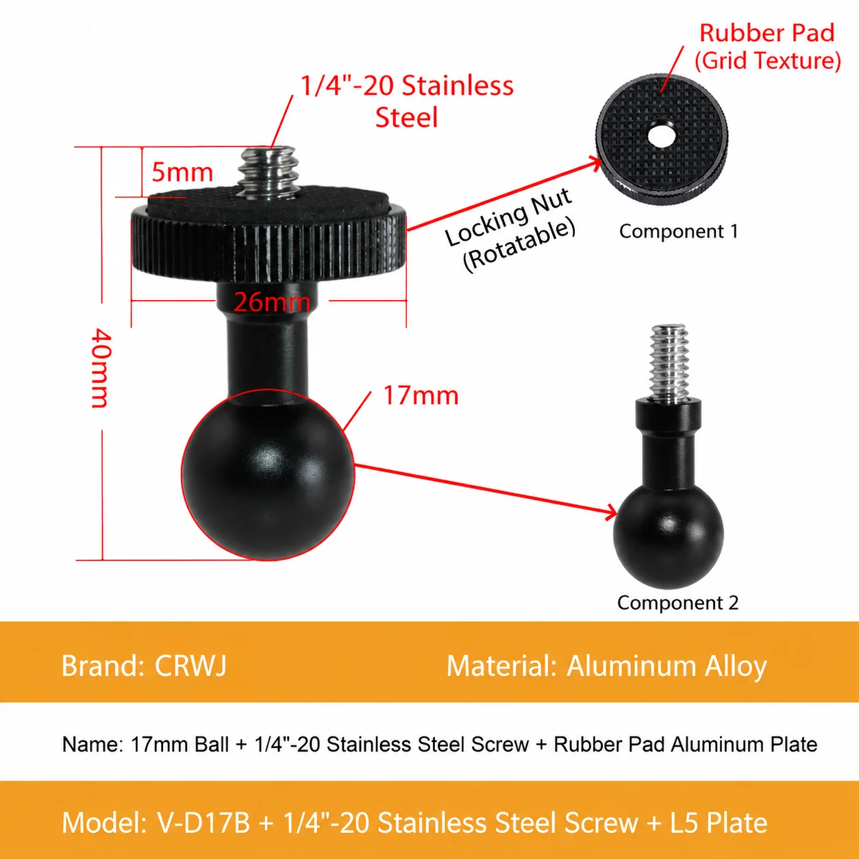 17mm Extension Ball‑joint Spar - огляд і ціна Joint Connector Bracket