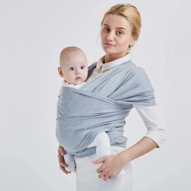 Baby Wrap Carrier Newborn to Toddler Stretchy Cotton Travel Baby Wrap Carrier Baby Sling 0-36 Months