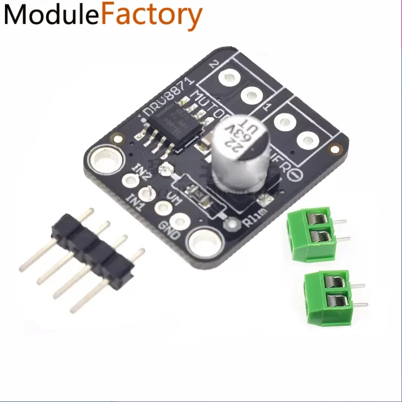 DRV8871 H-Bridge Brushed DC Motor Driver Breakout Board For Arduino PWM Control 3.6A Max Internal Current Sense 6.5V- 45V