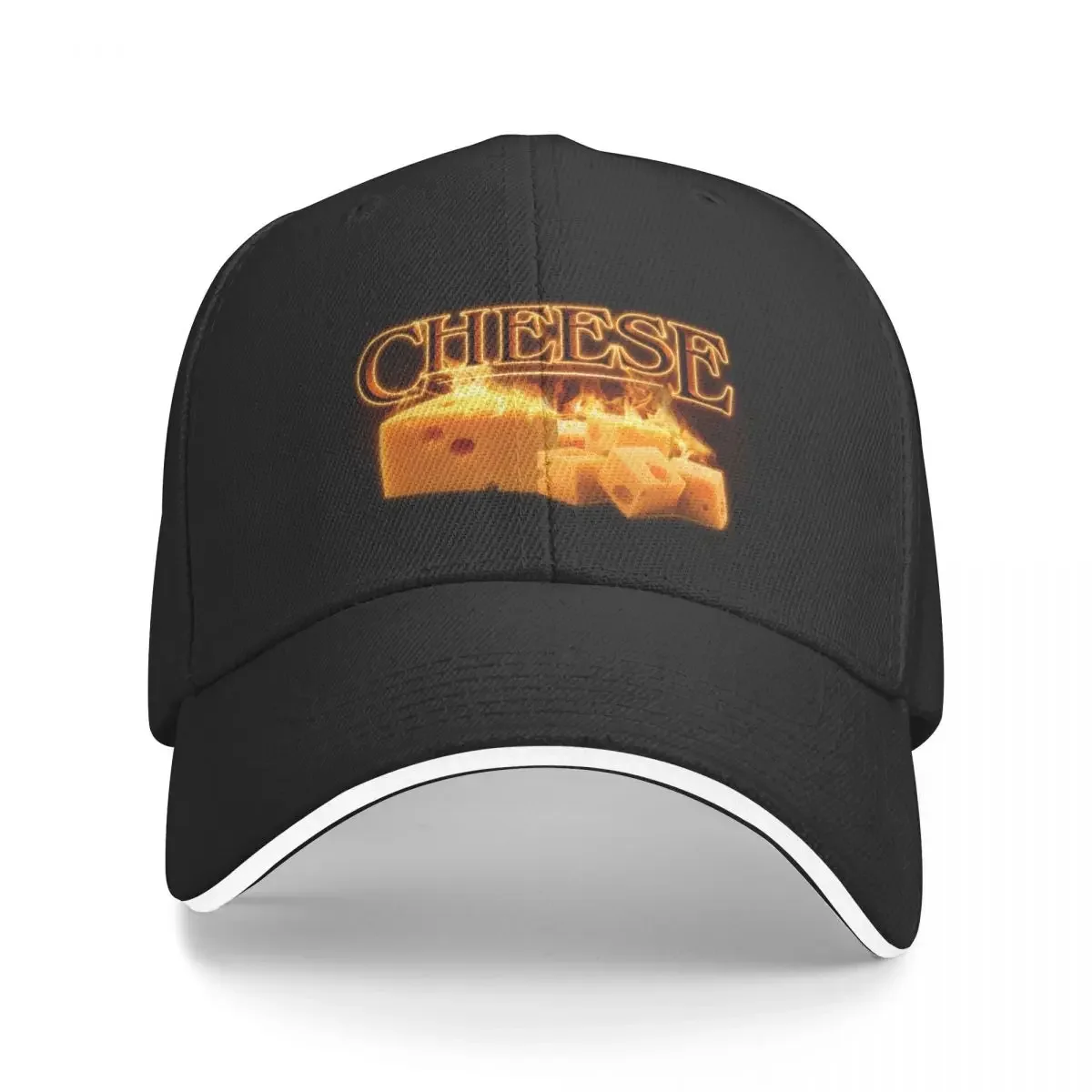 Cheese: but cool and on fire Baseball Cap Designer Hat Fashion Beach Elegant Women's Hats Men's