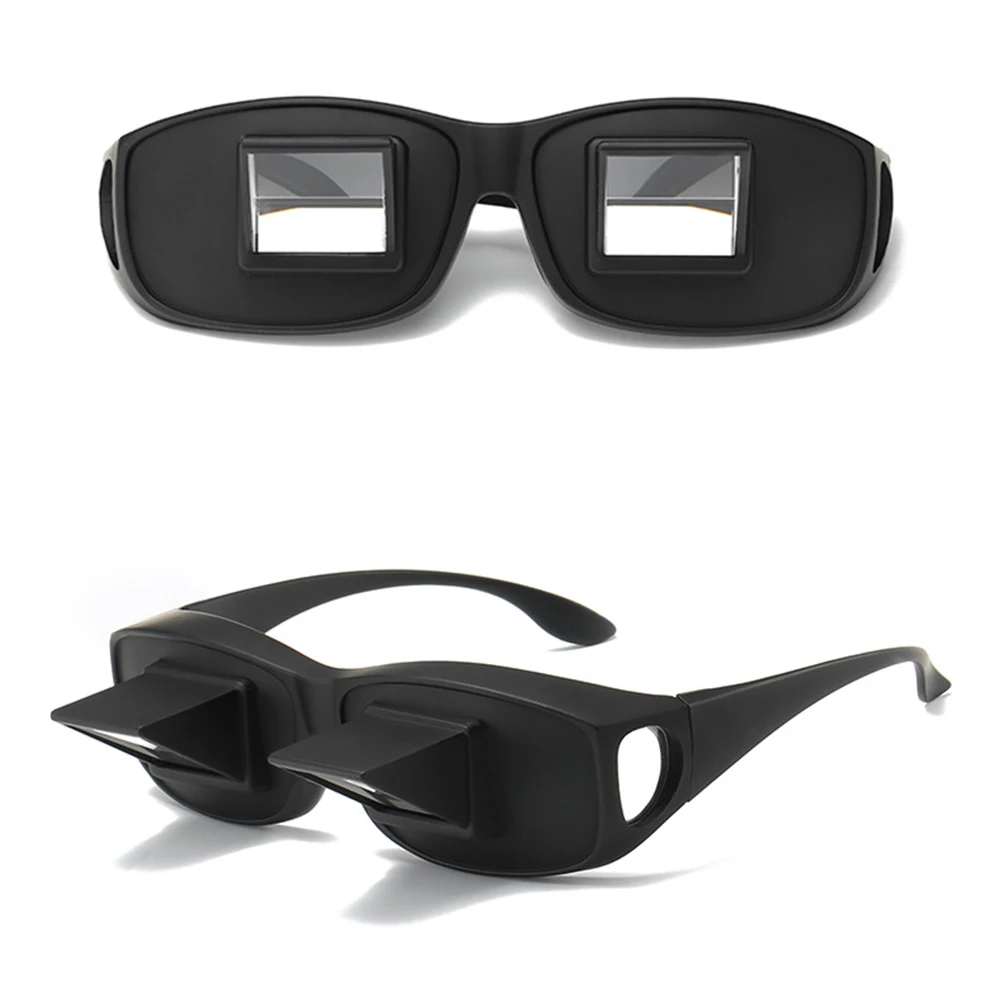 Creative Lazy Horizontal Glasses Prism Spectacles Myopia Usable Lie Down On Bed to Play Mobile Phone, Watch TV, Read Books