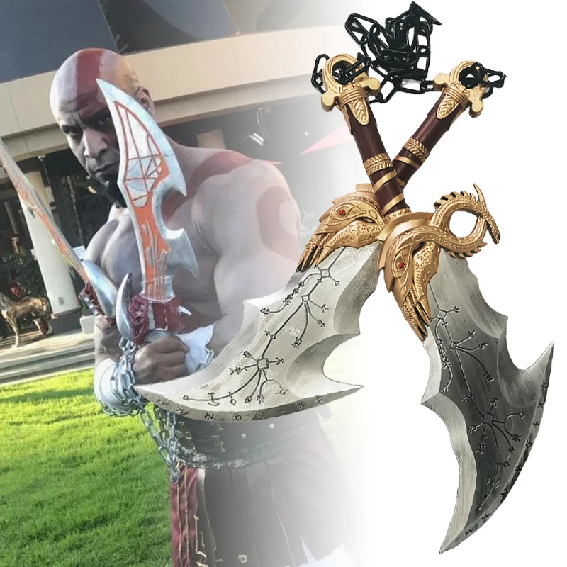 

Real Size God of War 4 Katana Kratos Cosplay Prop Athena Blade Sword Ghost Leviathan Chaos AXE Japanese Katana Toy Anime Gifts