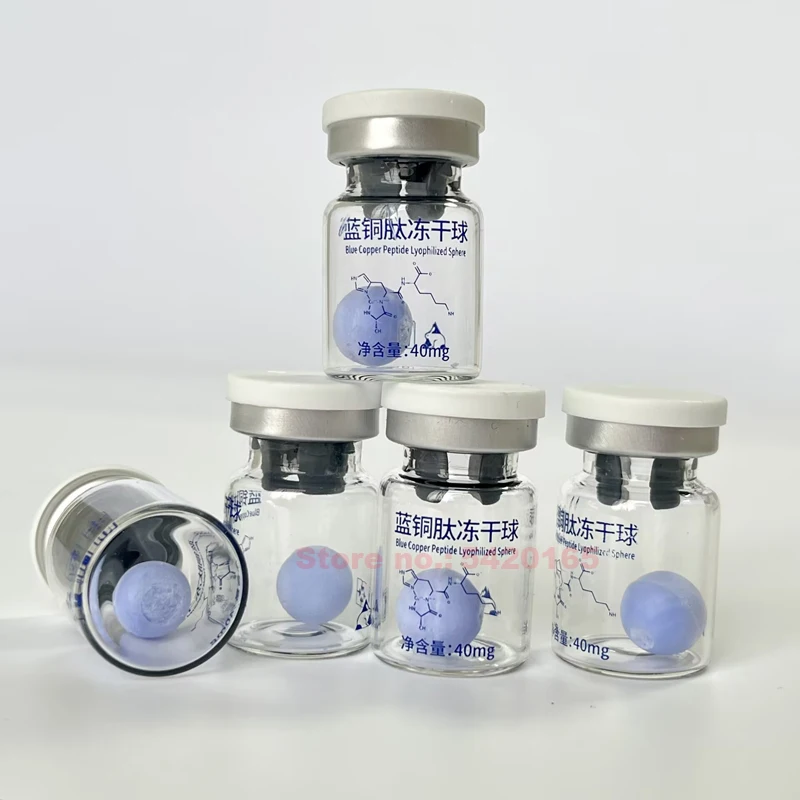 Powerful Blue Copper Peptide Freeze-dried Powde Ball Essence Kit Nourish Skin Moisturizing Hydrating Face Serum Skin Care Kit