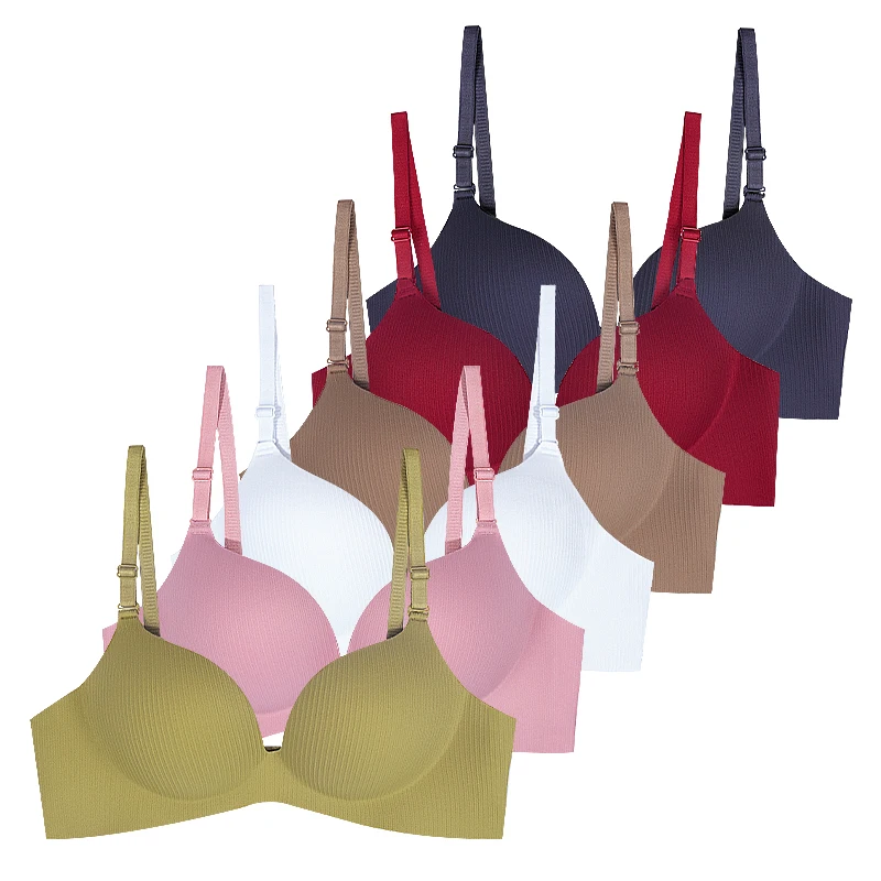 حمالة صدر FallSweet Candy للثدي الصغير للنساء، دعم ناعم لاسلكي مضاد للترهل، مجموعة ملابس داخلية من الجانب للثدي