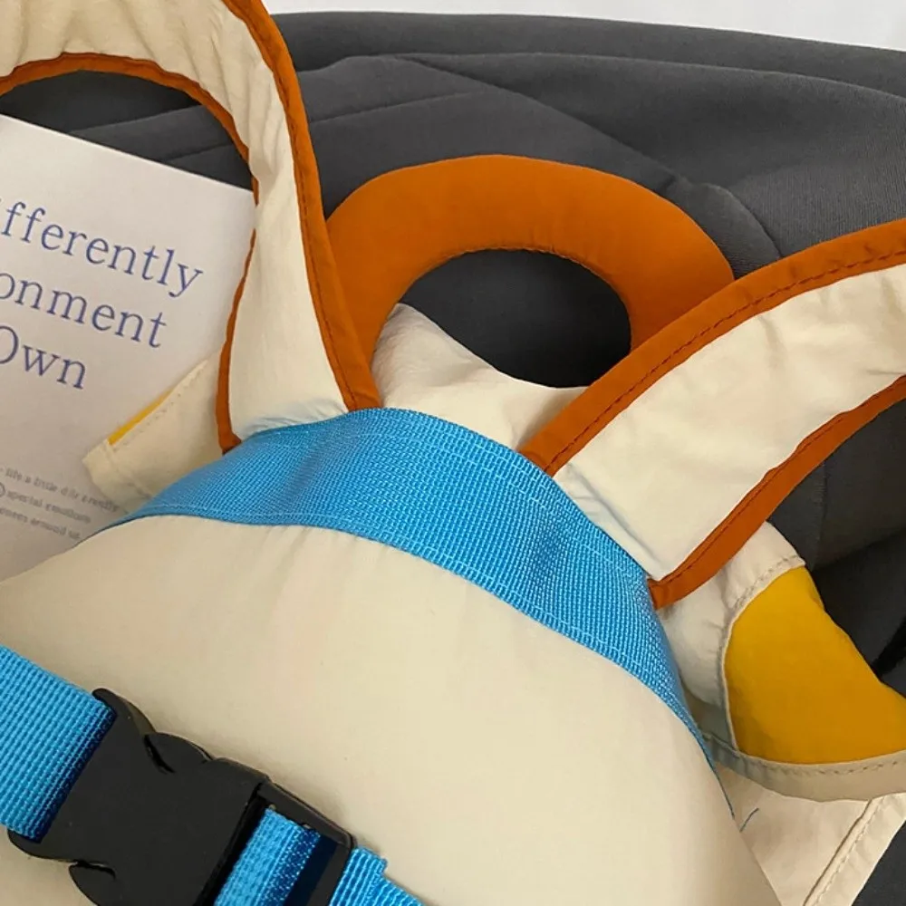 مطابقة الألوان بمقاسين حقائب الوالدين والطفل على الطراز الكوري حقيبة مدرسية برباط متعددة الجيوب حقيبة ظهر من النايلون للطلاب