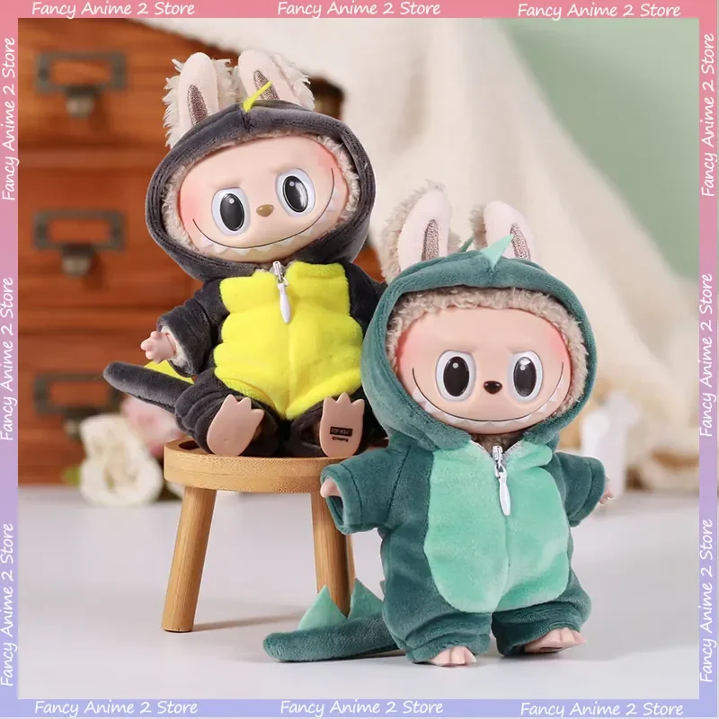 

Cute Panda Shark Dinosaur Plush Doll Clothes One-piece Suit Outfit for V1 V2 V3 Mini Plush Doll Clothing Fashion Accessorie Gift