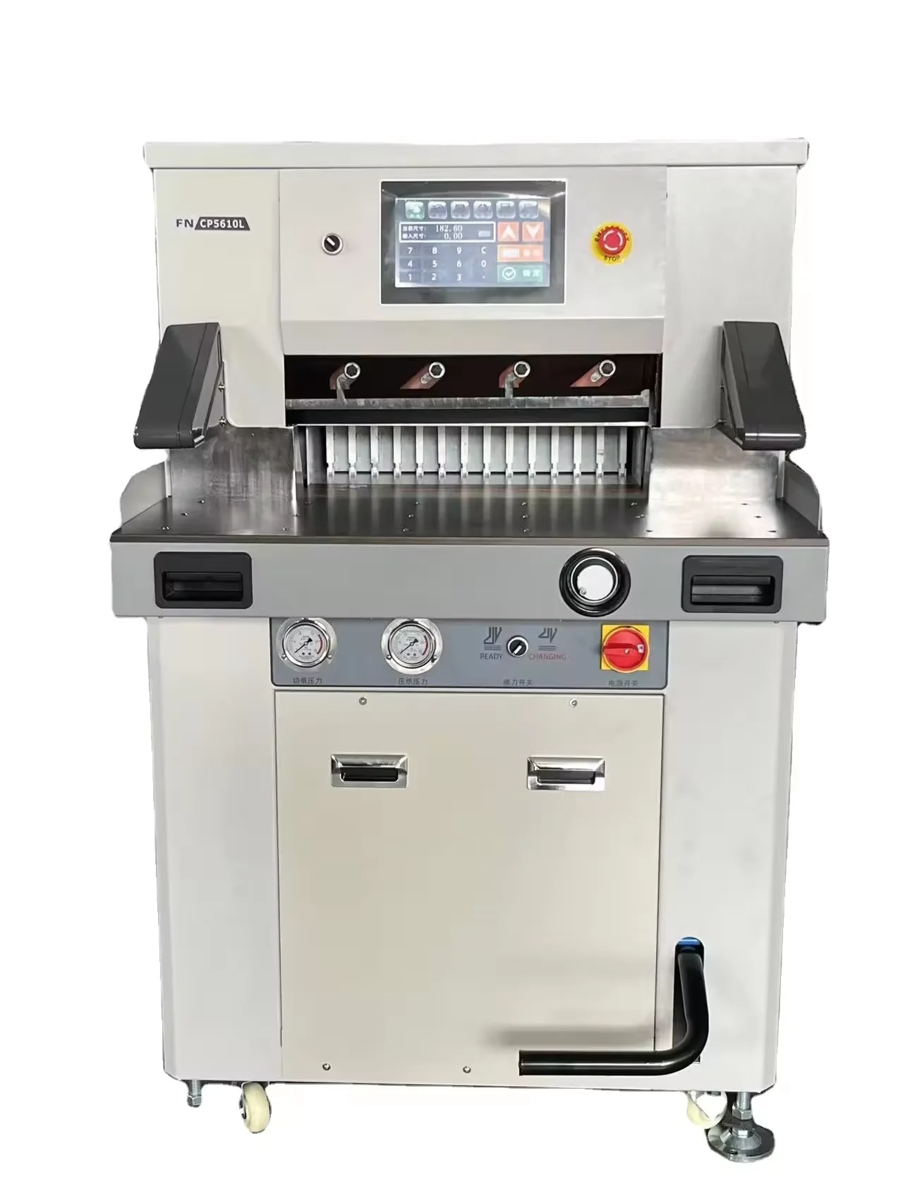 QK-5610L Hochleistungs-Papierschneidemaschine mit Stummschaltung und hydraulischer Programmierung