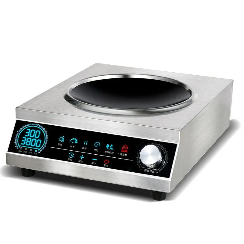 

Commercial induction cooker, household concave high-power stir fried vegetable electric fryer