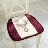 Deluxe Thick Non-slip Dining Table Cushion Home Restaurant Hotel Wedding Party Chair Decor Cushion Chenille Chair Seat Cushion 3