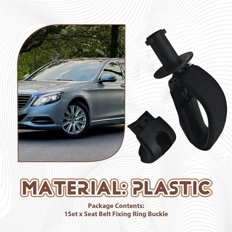 A2228601022 Left Middle Seatbelt Guide Ring For S-Class W222 S320 S350 S400 Rear Seat Belt Buckle