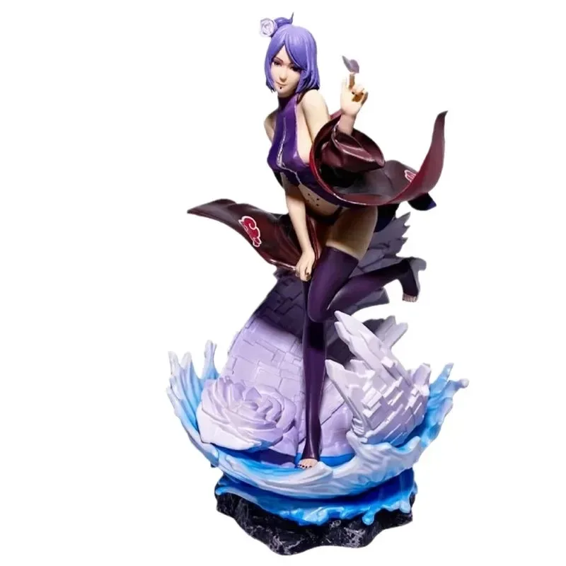 

28.5cm Cool Figurine Naruto Konan Akatsuki Action Figure Collection Model Anime Figure Room Ornament Christmas Halloween Gift