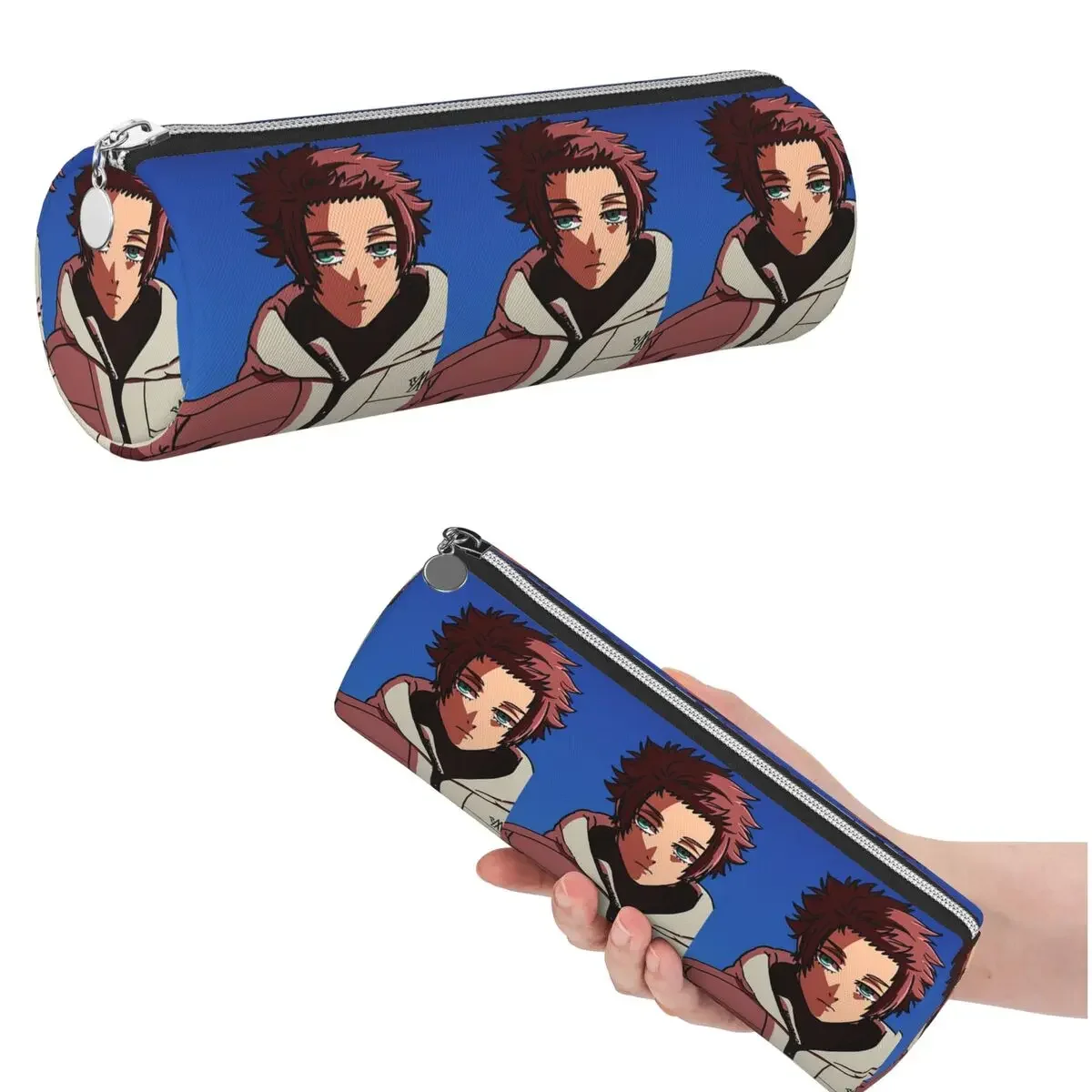 Itoshi Sae Blue Lock Being A Model Pencil Case for Students Gifts Cylinder Pen Box Pencil Bag Pencil Pouch