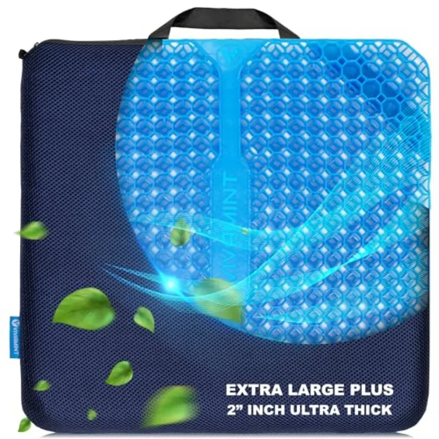 

Гелевые подушки для сиденья при длительном сидении - ультратолстые ортопедические накладки на стул толщиной 2 дюйма для снятия давления, от ишиаса и болей в спине